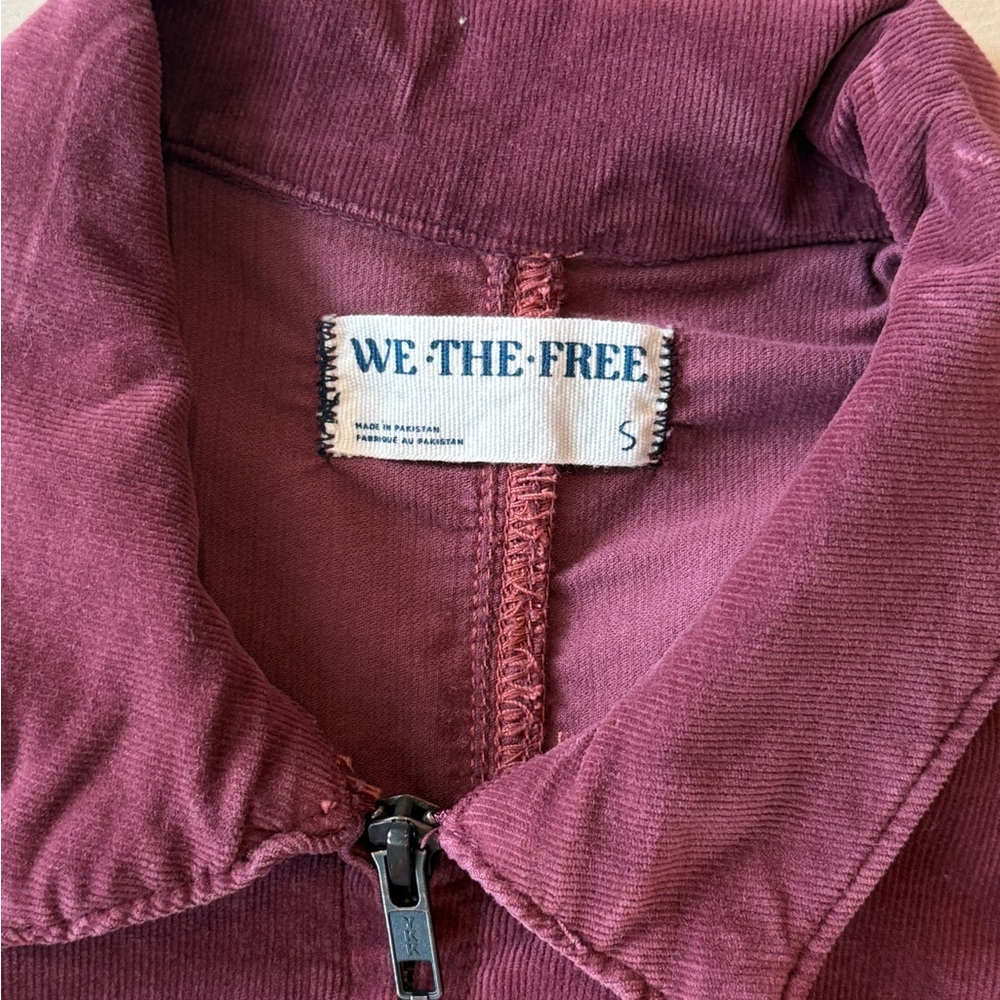 Free People Deep Red Corduroy Jumpsuit - Picture 4 of 4